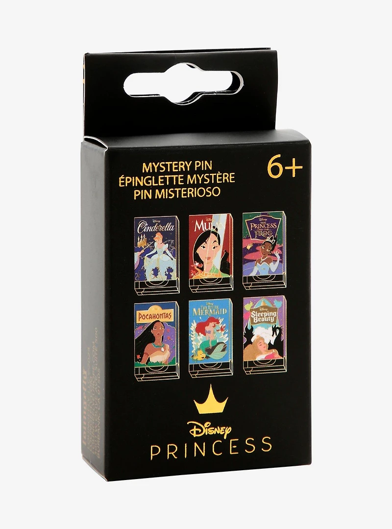 Loungefly Disney Princess VHS Case Blind Box Enamel Pin - BoxLunch Exclusive