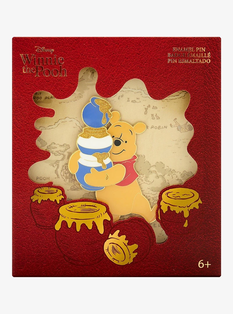Loungefly Disney Winnie the Pooh Honey Jars Pooh Bear Limited Edition Enamel Pin - BoxLunch Exclusive