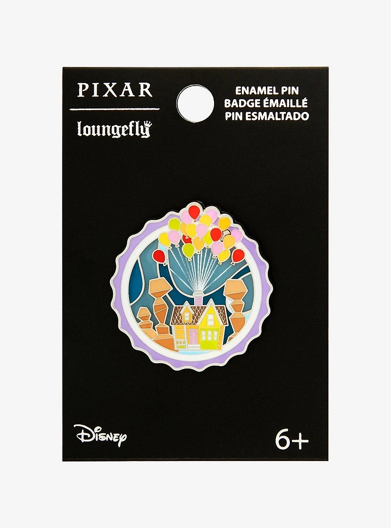 Loungefly Disney Pixar Up Balloon House Badge Enamel Pin - BoxLunch Exclusive