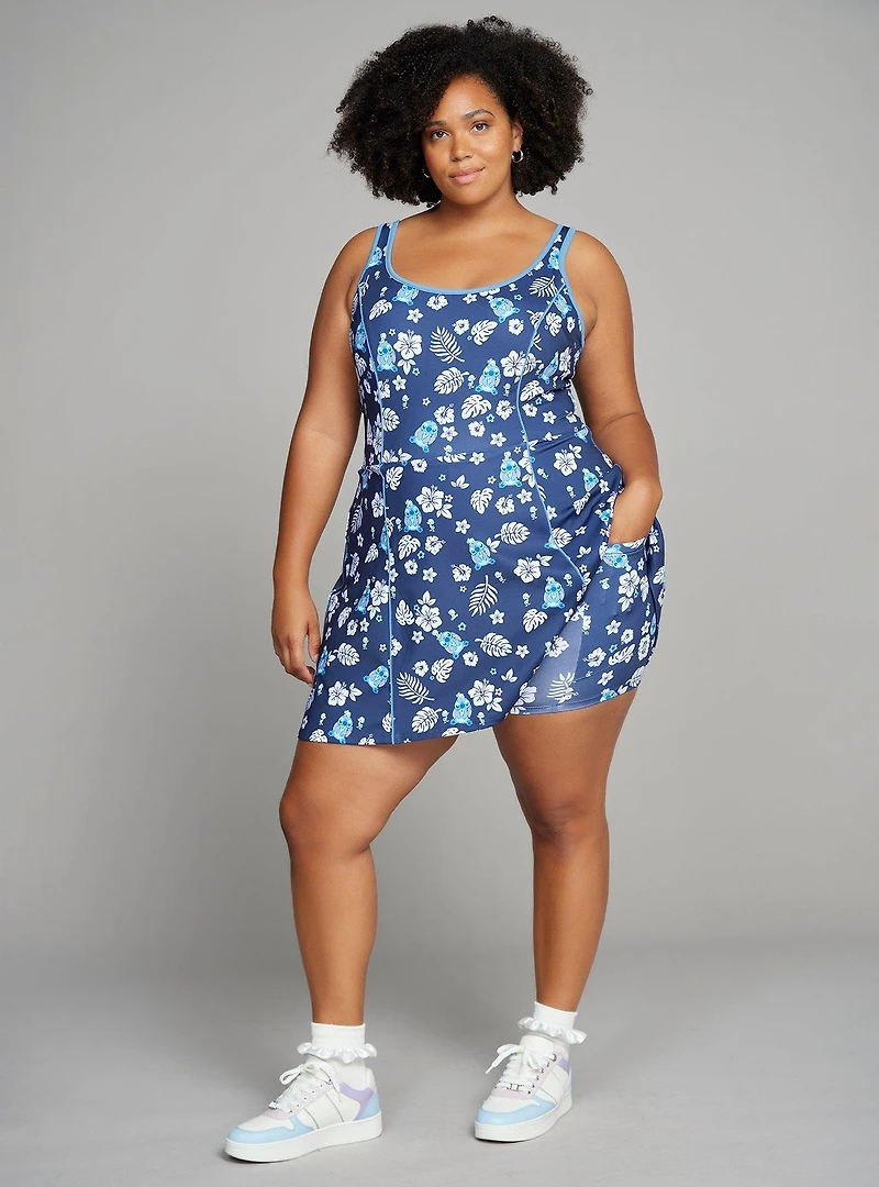 Disney Lilo & Stitch Allover Print Plus Athletic Dress — BoxLunch Exclusive