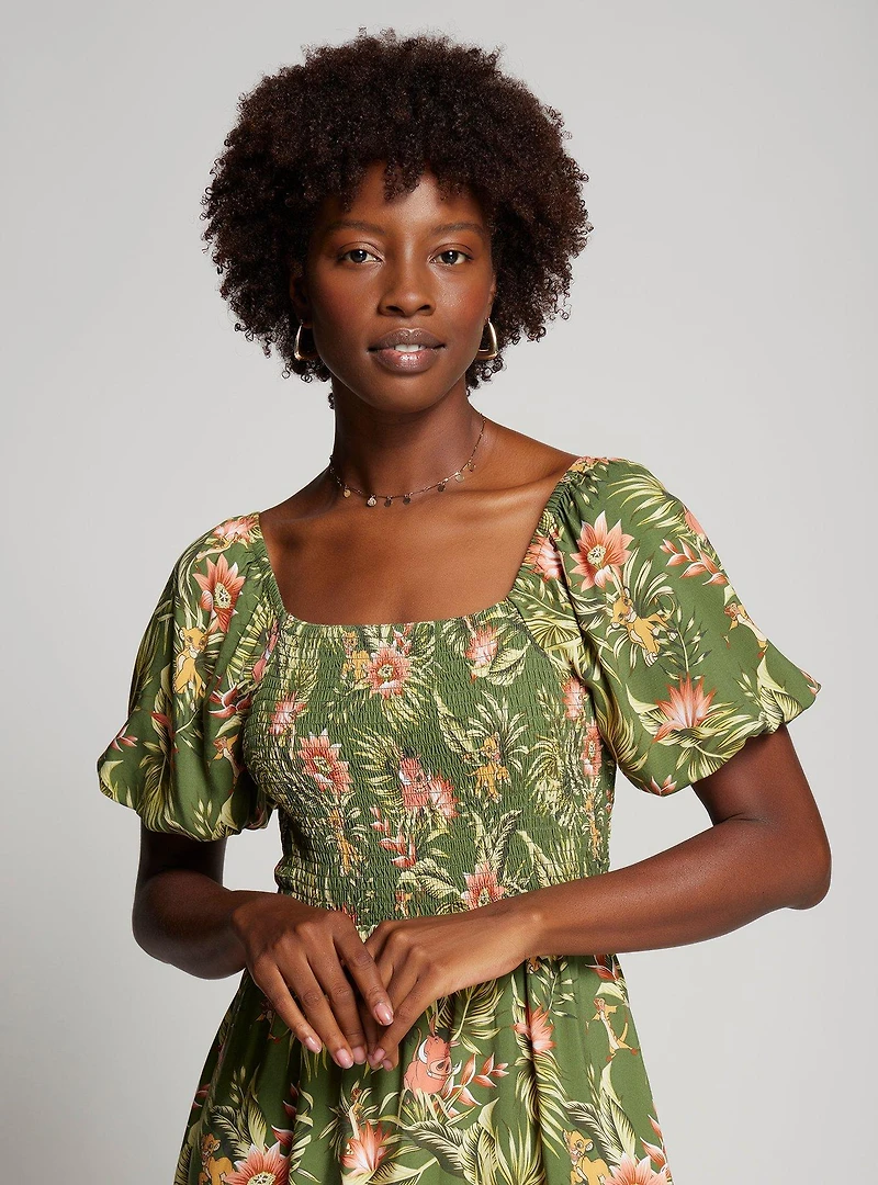 Disney The Lion King Timon, Pumbaa, and Simba Smock Dress — BoxLunch Exclusive