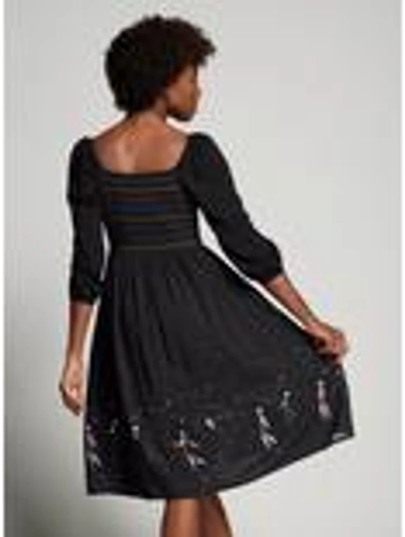 Disney The Nightmare Before Christmas Jack & Sally Long Sleeve Midi Dress — BoxLunch Exclusive