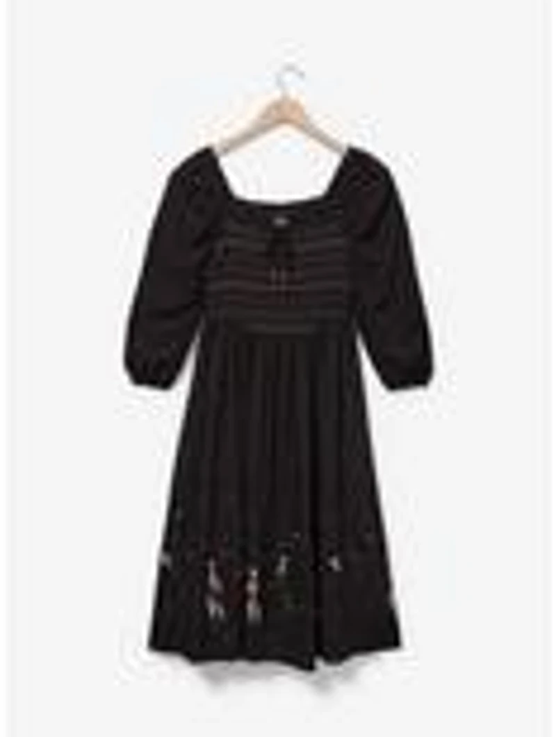 Disney The Nightmare Before Christmas Jack & Sally Long Sleeve Midi Dress — BoxLunch Exclusive