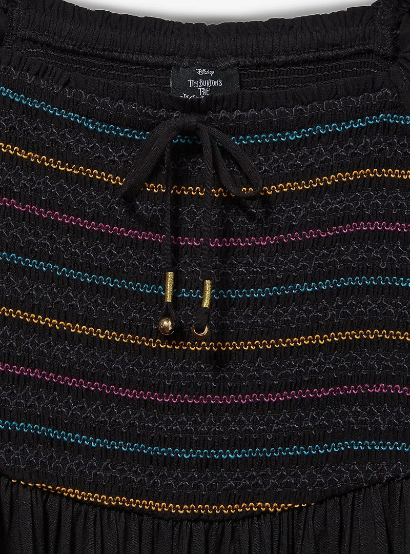 Disney The Nightmare Before Christmas Jack & Sally Long Sleeve Plus Midi Dress — BoxLunch Exclusive