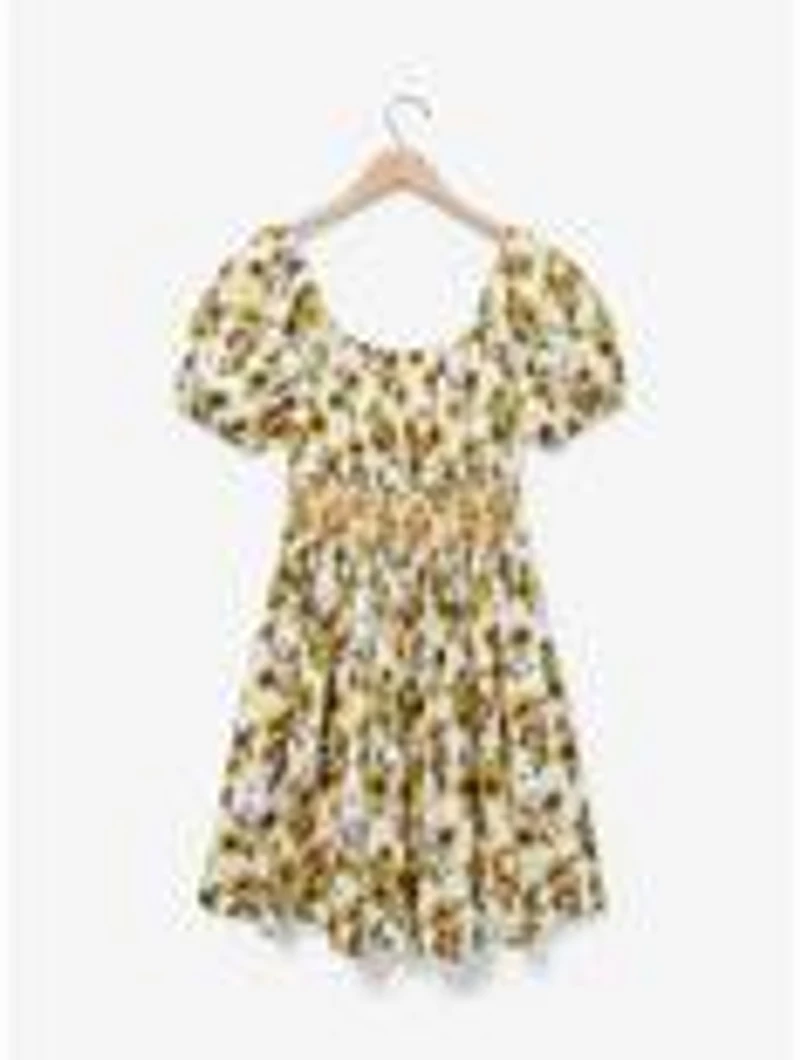 DreamWorks Shrek Sunflower Allover Print Smock Dress — BoxLunch Exclusive