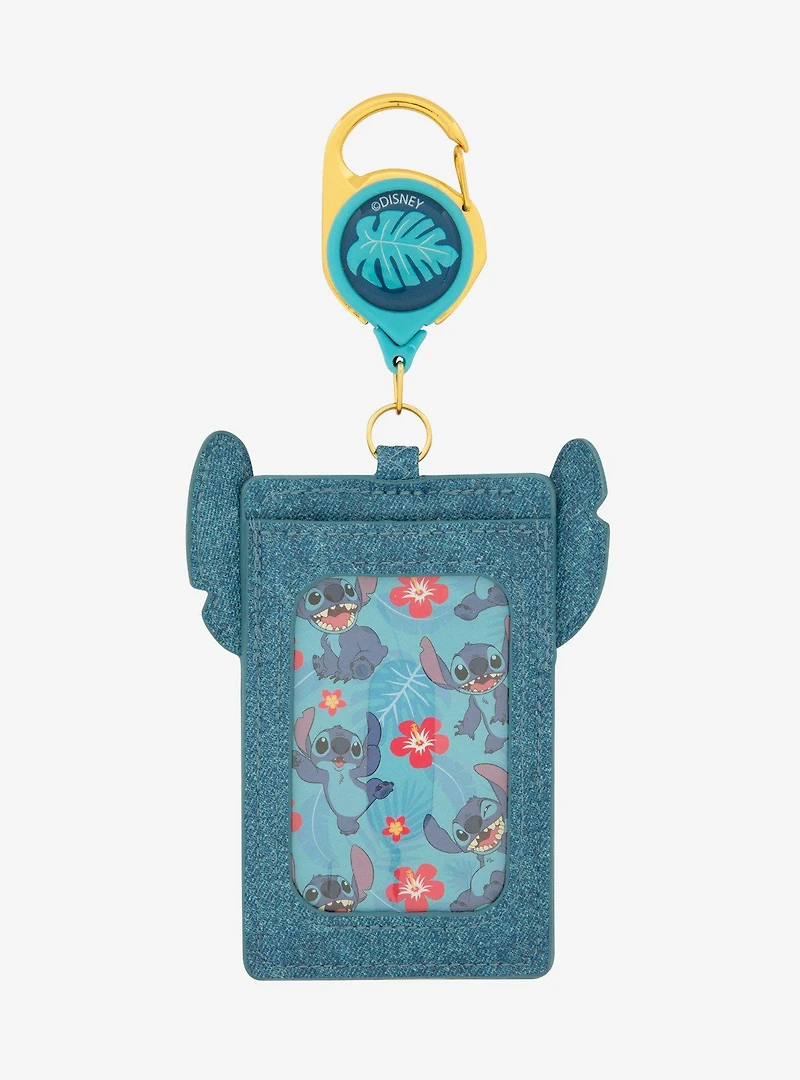 Disney Lilo & Stitch Denim Stitch Figural Retractable Lanyard - BoxLunch Exclusive
