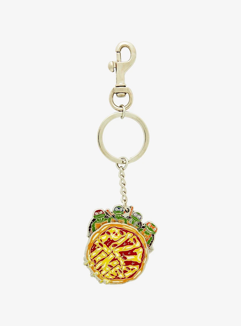 Teenage Mutant Ninja Turtles: Mutant Mayhem Pizza Time Spinning Keychain - BoxLunch Exclusive