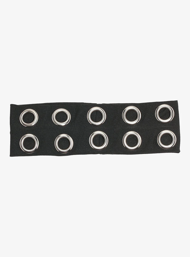 Social Collision Black Grommet Headband