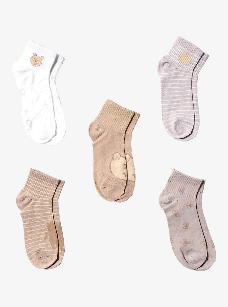 Disney Winnie the Pooh Quarter Crew Sock Set