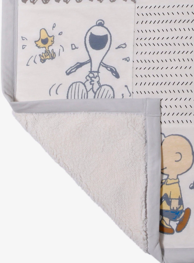 Peanuts Snoopy & Friends Squares Baby Blanket