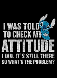 Disney Lilo & Stitch Attitude Check T-Shirt