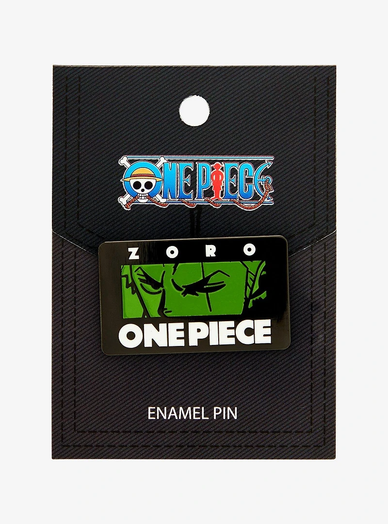 One Piece Roronoa Zoro Eyes Panel Enamel Pin - BoxLunch Exclusive