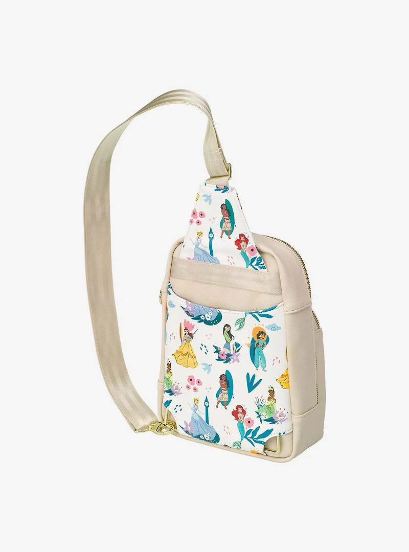 Petunia Pickle Disney Princess Allover Print Sling Bag