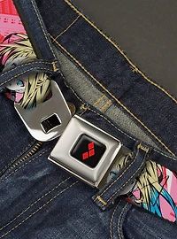 DC Comics Harley Quinn Puddin Poses Anime Graphics Seatbelt Belt
