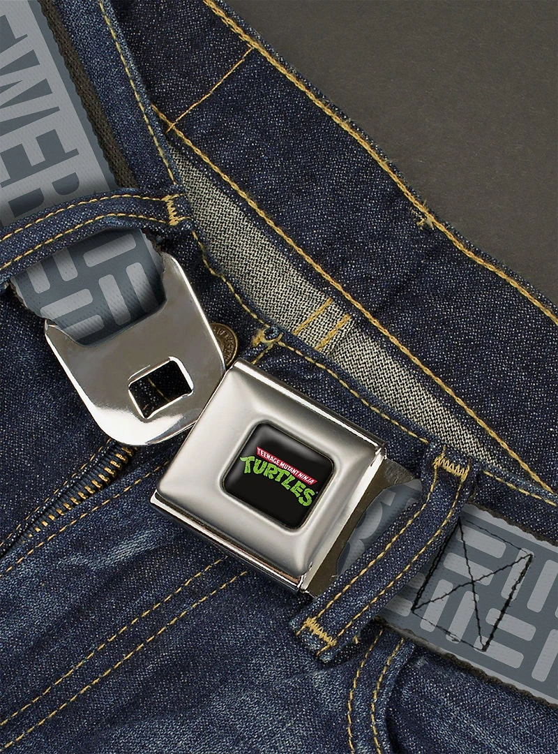Teenage Mutant Ninja Turtles City Sewer Title Logos Seatbelt Belt