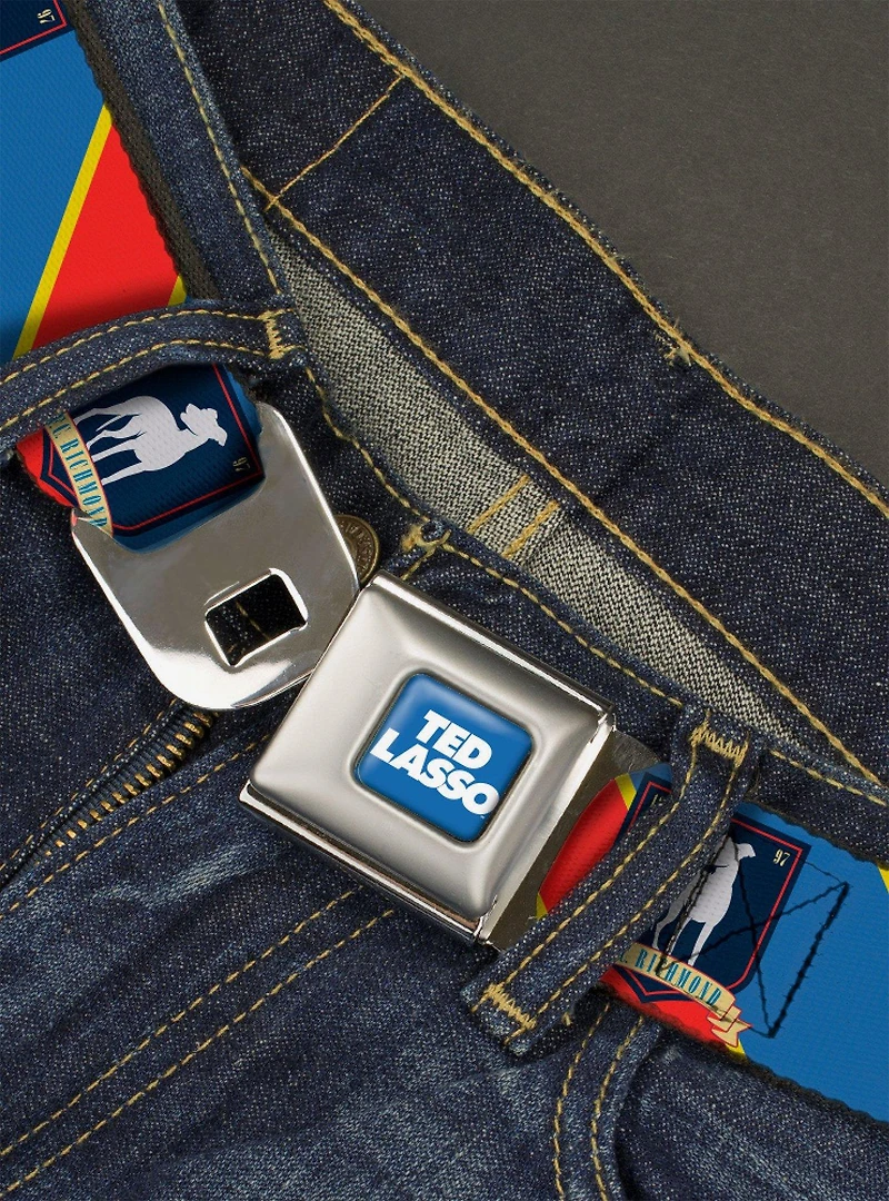 Ted Lasso AFC Richmond Logo Stripe Seatbelt Belt