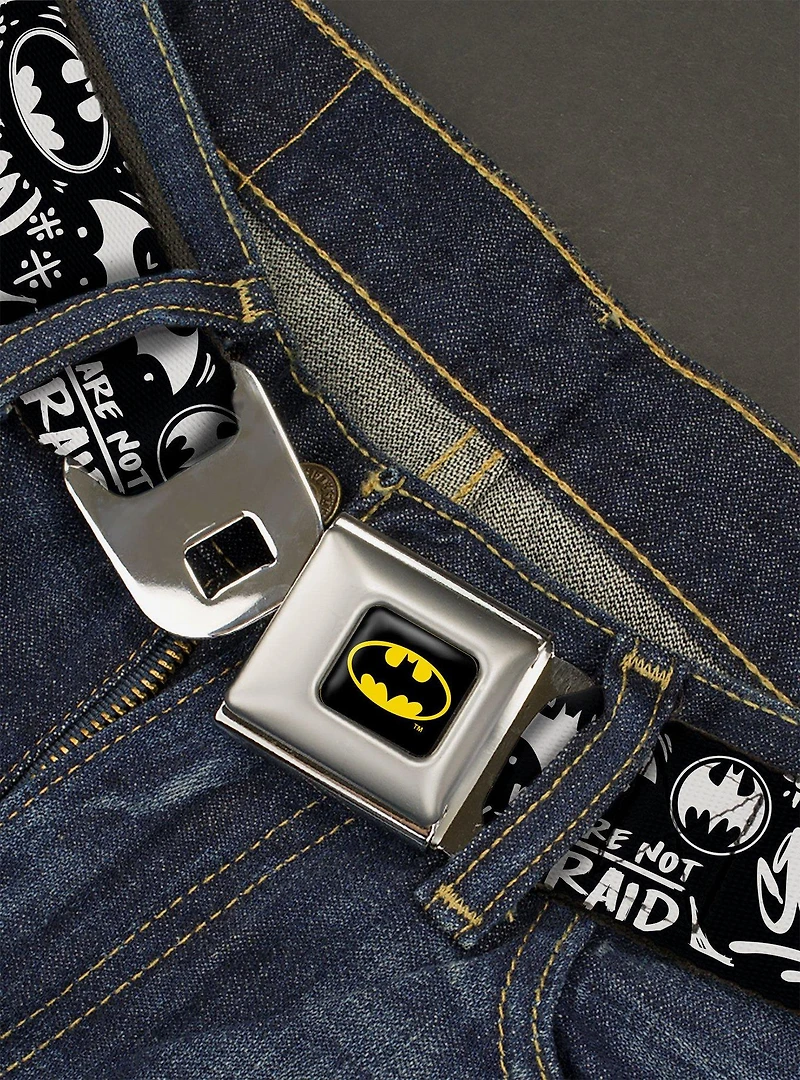 DC Comics Batman Gotham City Graffiti Collage Seatbelt Belt