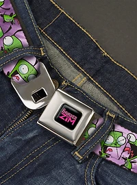 Invader Zim Gir Poses Tie Dye Seatbelt Belt