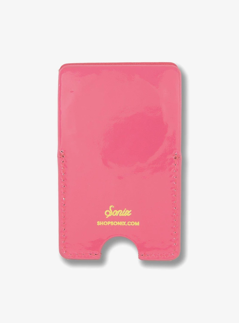 Sonix Camelia Pink Patent Leather Magnetic Phone Wallet