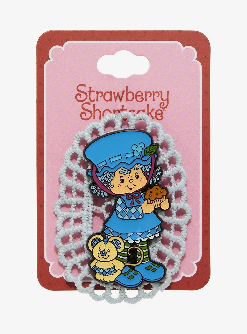 Strawberry Shortcake Blueberry Muffin Lace Enamel Pin
