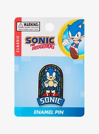 Sonic the Hedgehog Sonic Stained Glass Enamel Pin