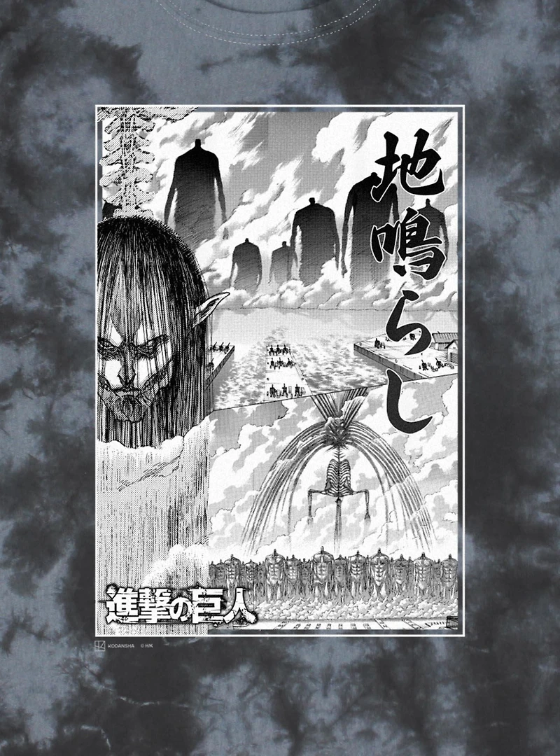 Attack on Titan The Rumbling Poster Tie-Dye T-Shirt