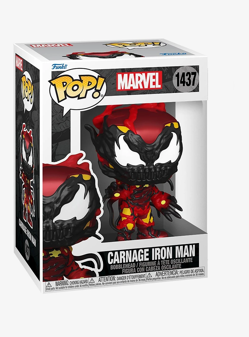 Funko Pop! Marvel Carnage Iron Man Vinyl Bobblehead