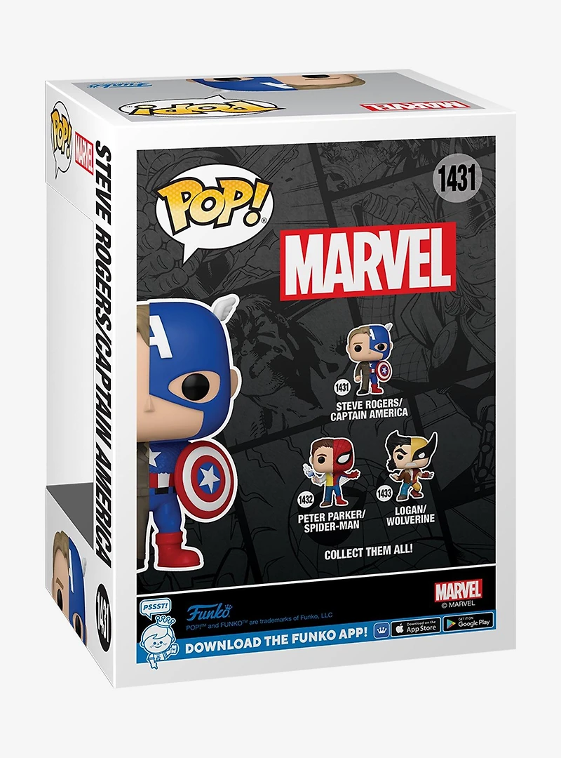 Funko Pop! Marvel Steve Rogers/Captain America Vinyl Figure