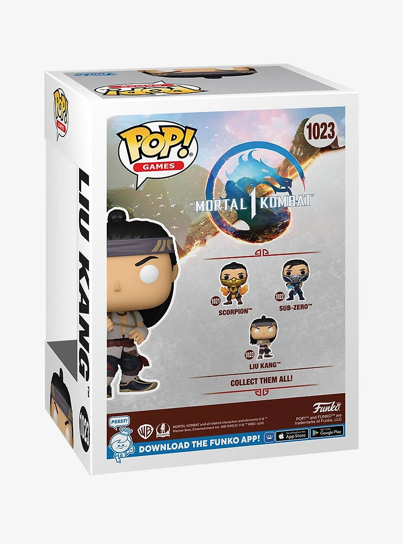 Funko Pop! Games Mortal Kombat Liu Kang Vinyl Figure