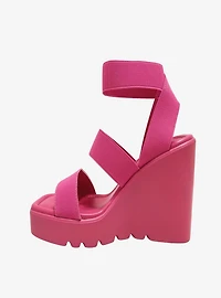 Paige Wedge Sandal Fuchsia