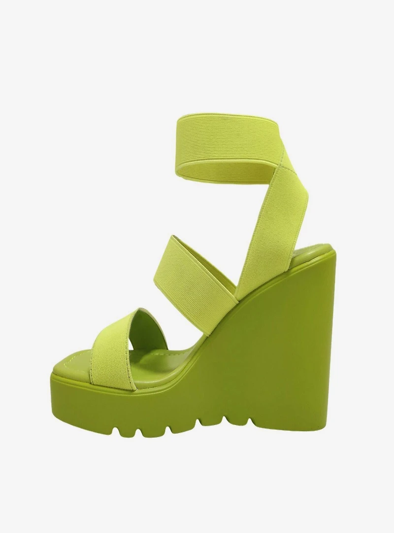 Paige Wedge Sandal Lime