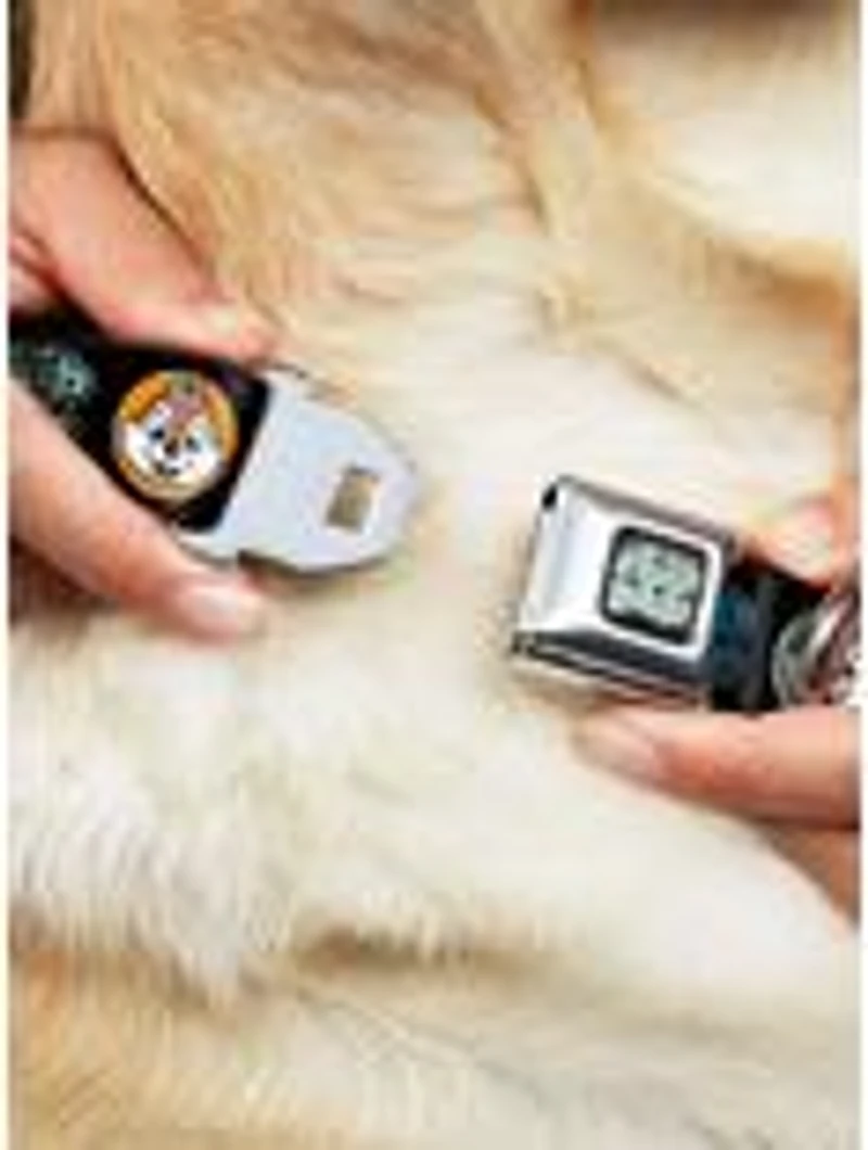 Disney Chip and Dale Expression Bubbles Seatbelt Buckle Dog Collar
