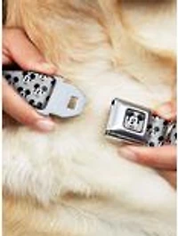 Disney Mickey Mouse Smiling Face Monogram Seatbelt Buckle Dog Collar