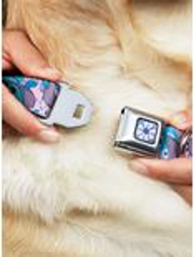 Disney Lilo & Stitch Flip Expressions Close Up Seatbelt Buckle Dog Collar