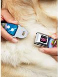 Invader Zim and GIR Poses Planets Seatbelt Buckle Dog Collar