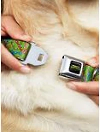 Teenage Mutant Ninja Turtles Faces Stacked Seatbelt Buckle Dog Collar