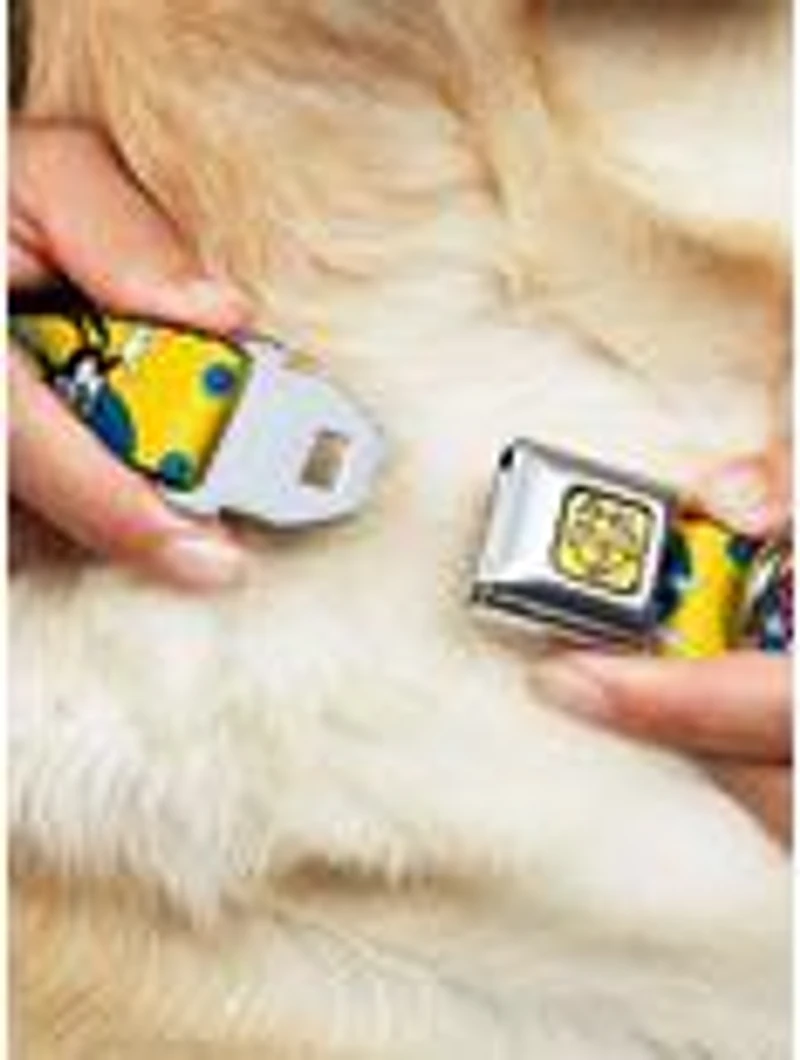 Animaniacs Yakko Wakko and Dot Poses Seatbelt Buckle Dog Collar