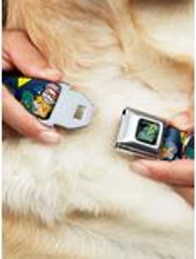 Rocket Power Character Poses Shapes Seatbelt Buckle Dog Collar