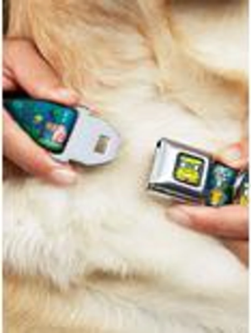 SpongeBob SquarePants Friends 8 Bit Scene Seatbelt Buckle Dog Collar
