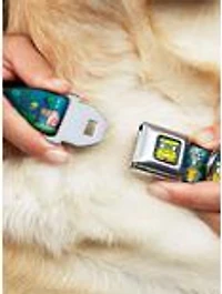 SpongeBob SquarePants Friends 8 Bit Scene Seatbelt Buckle Dog Collar