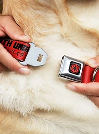 Star Wars Darth Vader Text and Galactic Empire Seatbelt Buckle Dog Collar