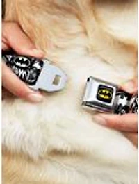 DC Comics Batman Gotham City Graffiti Collage Seatbelt Buckle Dog Collar