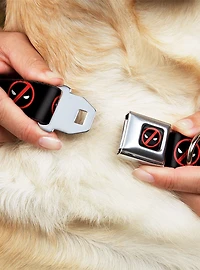 Marvel Deadpool Logo Seatbelt Buckle Dog Collar