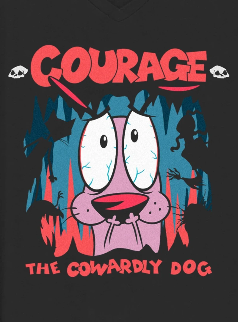Courage the Cowardly Dog Courage Cave Girls T-Shirt Plus Size