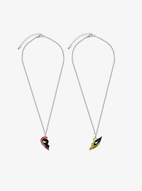 Her Universe Marvel Deadpool Wolverine Best Friend Necklace Set