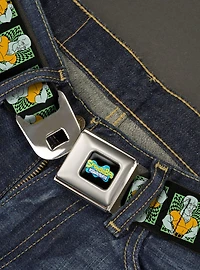 SpongeBob SquarePants Handsome Squidward Pose Blocks Flip Youth Seatbelt Belt