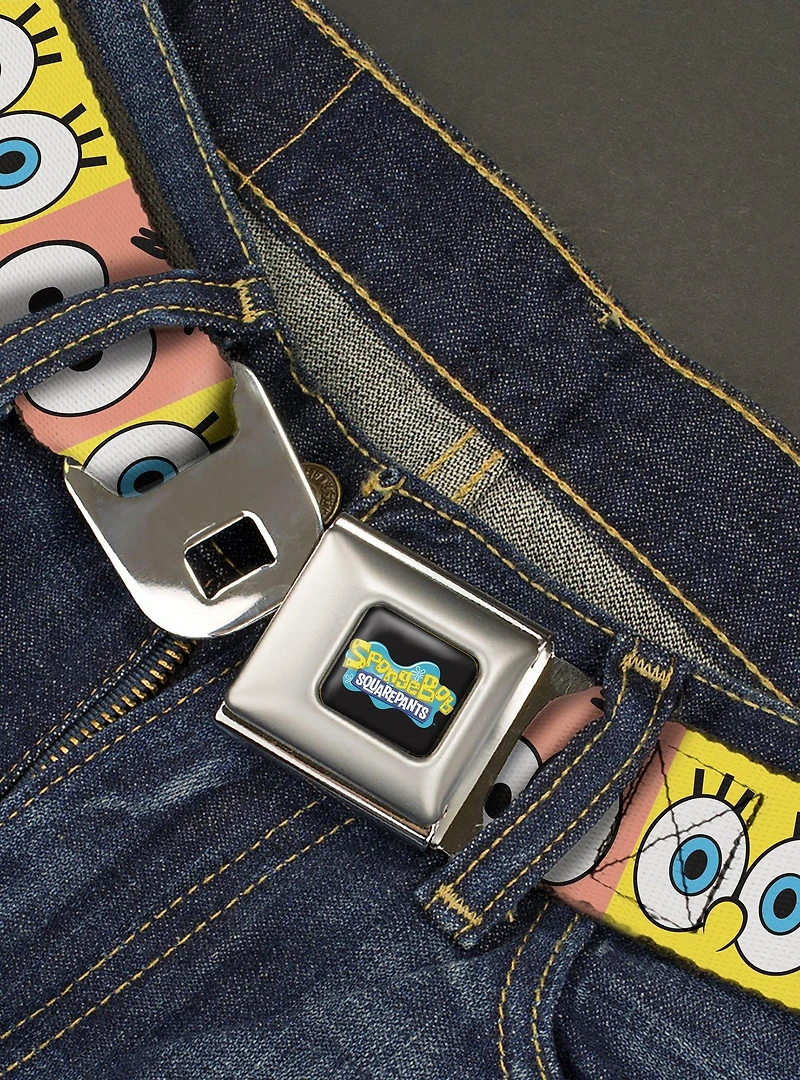 SpongeBob SquarePants And Patrick Eye Blocks Youth Seatbelt Belt