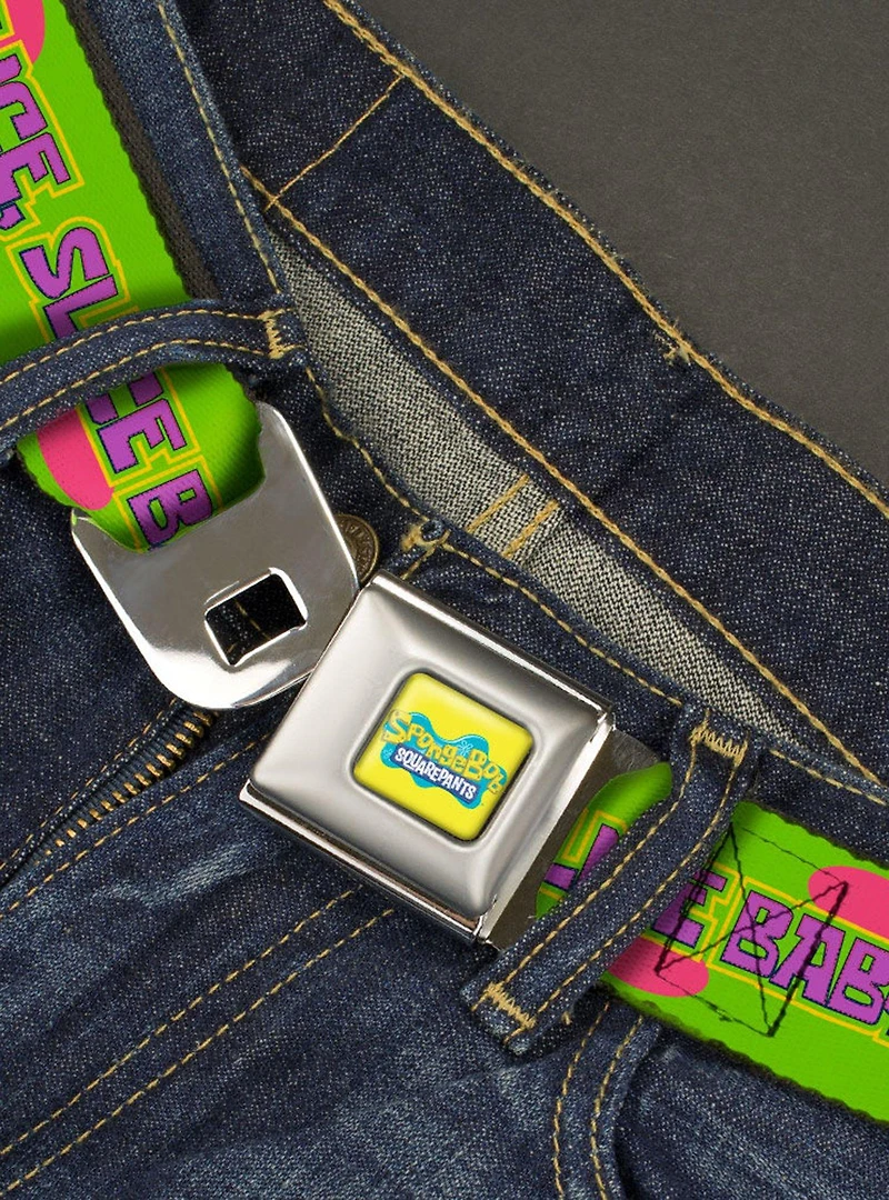 SpongeBob SquarePants And Friends Slice Slice Baby Pose Youth Seatbelt Belt