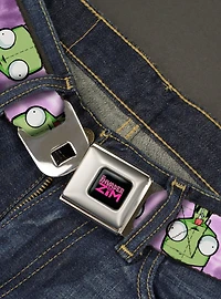 Invader Zim Gir Flip Poses Tie Dye Youth Seatbelt Belt
