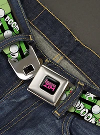 Invader Zim Gir Doom Flip Poses Stripe Youth Seatbelt Belt
